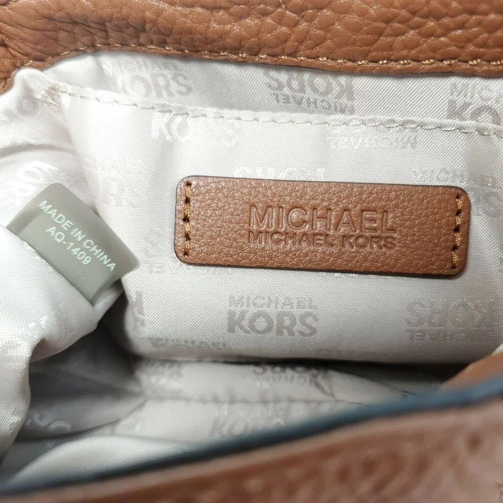 Michael Kors Womens Acorn Brown Leather Adjustable